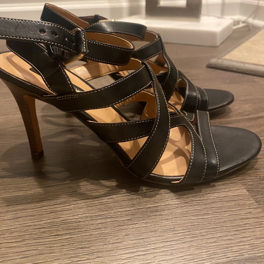 New Ann Taylor leather heel sandal size 9